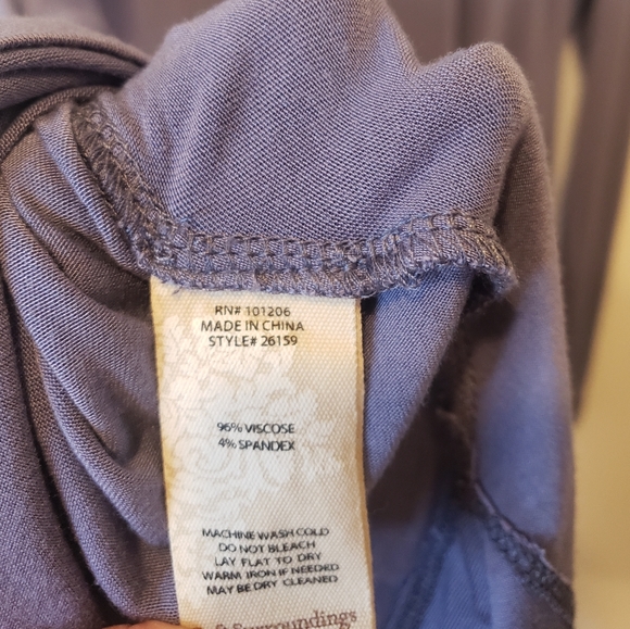 Soft Surroundings Blue Timely Turtleneck Long Sleeve Tunic Dress Size L - Picture 7 of 7